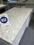 Pre cut quartz stone vanity top Eased Edge Water Absorption < 1.0%