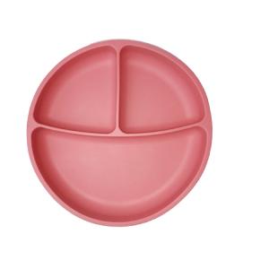 China Eco Friendly Silicone Baby Feeding Plate BPA Free Infant Kids Suction Dinner Set factory