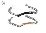 ODM Curb Cuban Link Chain Personalised Mens Engraved Bracelets