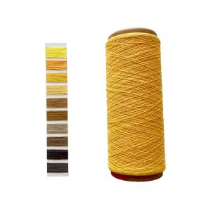 China NE 16s NE 12s Yellow/Orange/Red Poly-Cotton Yarn Bright Color Yarn For Curtain Fabric Weaving factory