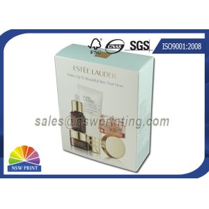 Cosmetic Packaging Folding Carton Box With Gold Foil Embossing Logo