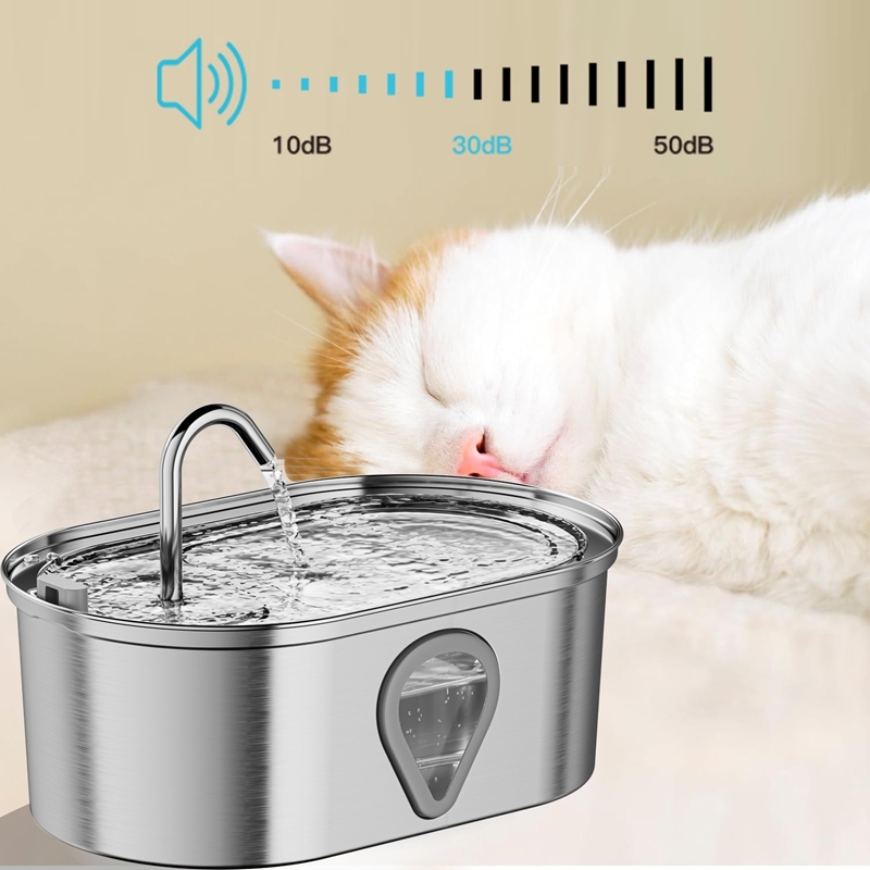 Smart Whisper Quiet Dog And Cat Water Fountain Extra Large Adjustable Water Flow