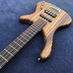 2020 New 4 Strings Buzzard Natural Color Top Neck Through Bass Guitar