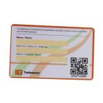 Offset Printing Hard Plastic Custom Gift Cards 85.5×54mm QR Code CR80