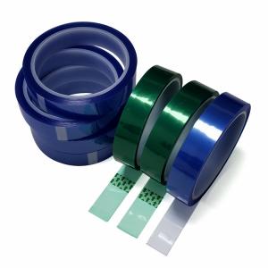 China Custom Size Blue Green PET Masking Tape High Temperature Resistant factory