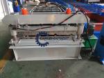 Trapezoidal Metal Roofing Sheet Roll Forming Machine , Iron Sheet Making Machine