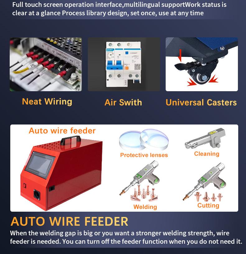 Portable 4 In1 1500W Air Cooling Laser Welding Machine for Stainless Steel Carbon