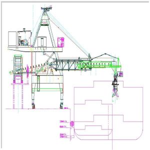 Loading Capacity 4000t/H Continuity Belt Type Ship Loader