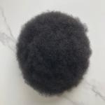 4mm 8x10 Afro Kinky Toupee Indian Human Hair pieces Man Hair Wig Poly Skin