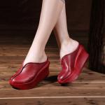S511 2020 Summer Hot Style Ladies Slippers Sandals Genuine Leather Platform