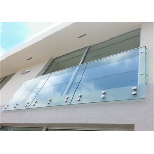 Frameless Standoff Stainless Steel Glass Railing Baluster Constrcution Usage