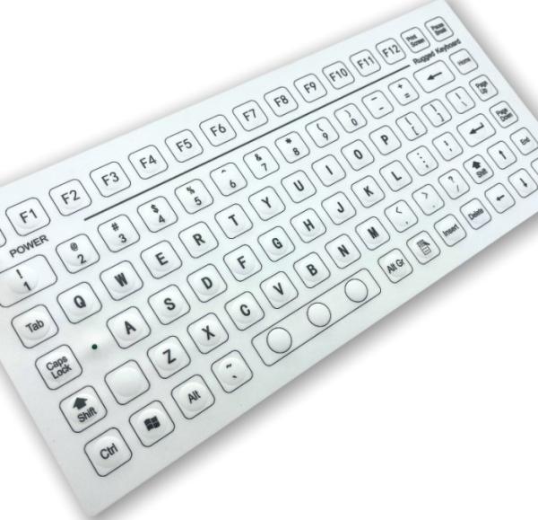 IP67 waterproof dustproof 85 Keys Industrial Membrane Keyboard Rear Panel