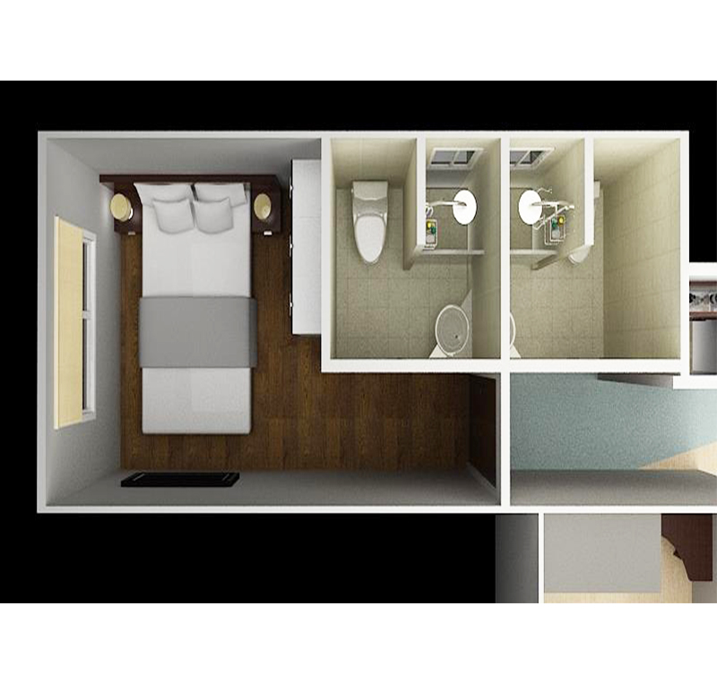 20HC Three Bedrooms Modular Shipping Container House