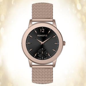 China SS Mesh Band ladies wrist watches / fashionable waterproof sports watch factory