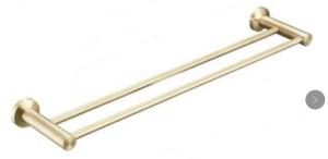 China Double towel rail 83009-Brushed golden &amp;Brush&amp;Polish&amp;Round&amp;Stainless steel304 factory