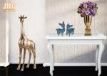 Gold Leafed Fiberglass Table Vases Homewares Decorative Items Trumpet Floor
