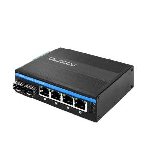 China Industrial Unmanaged POE Switch with 2 SFP Ports and 4 UTP for FCC and CE Compliance factory
