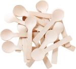 Practical Wood Biodegradable Cutlery Spoon 100mm For Ice Cream