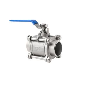 Full Bore Manual Driving Mode 3 PC Socket Weld CF8 CF8m Body PTFE Seat Liquid