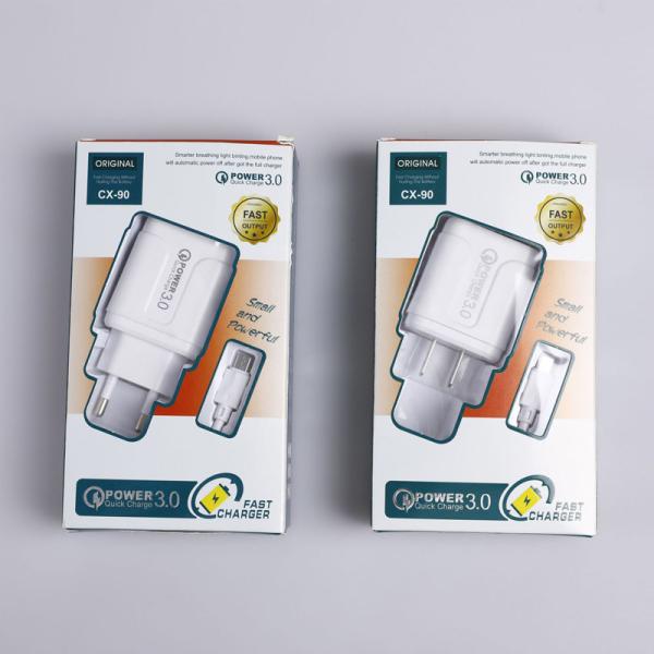 China EU US Plug USB Charging Kit With Lightning Type C Micro Data Cable factory