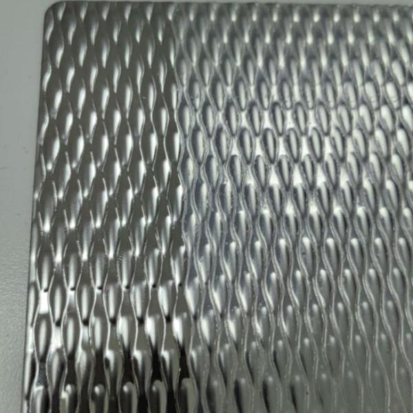 Stamped Rice Millet Grain Shape Decorative 304 201 Stainless Steel Sheet 0.6