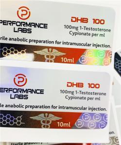 China DHB 10ml Vial Labels Adhesive Sticker Labels For 10ml Bottles factory