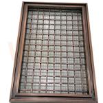 PVD Color Square Shape 316 Grid Stainless Steel Wire Mesh Panels For Space