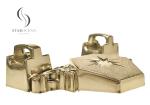 18K Light Gold ABS Plastic Coffin Corner Coffin Ornament Funeral Interment 12#
