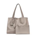 Real Leather Handbags Fashion Shoulder Bag Big Capacity Daily Bag with Purse