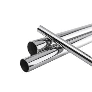 China SUS201 202 Brushed Stainless Steel Pipe Tubing 6K Mirror Bright Polished Round 304 316L factory