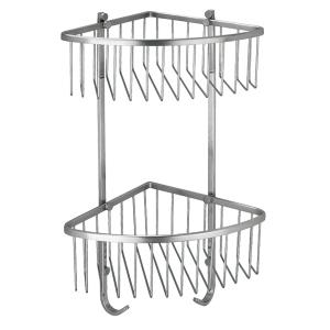 China Kitchen Two Tier Corner Basket Rust Resistant Stainless Steel 304 factory