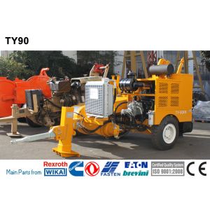 China Overhead Line Stringing Equipment Diesel 118kw(158hp) Hydraulic Cable Puller on sale