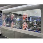 Android Windows OLED Digital Signage 55 Inch Transparent Touch Screen Panel