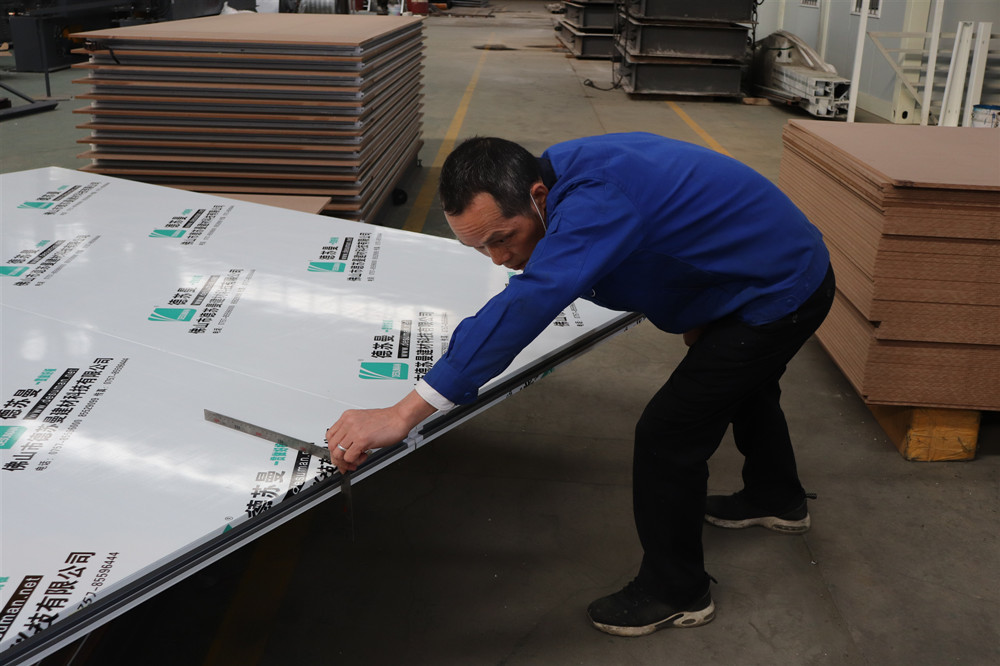 Stainless Steel Rock Wool Sandwich Panel Hand Make Sandwich Panel For Food Factory
