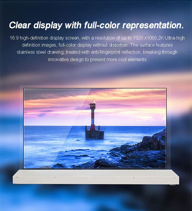 55 Transparent OLED Display For Interactive Advertising And Wayfinding