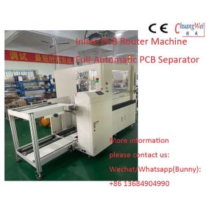 China PCB Depaneling Router Machines with CCD Camera Alignment &amp; CNC Programming Optional Inline or Offline factory