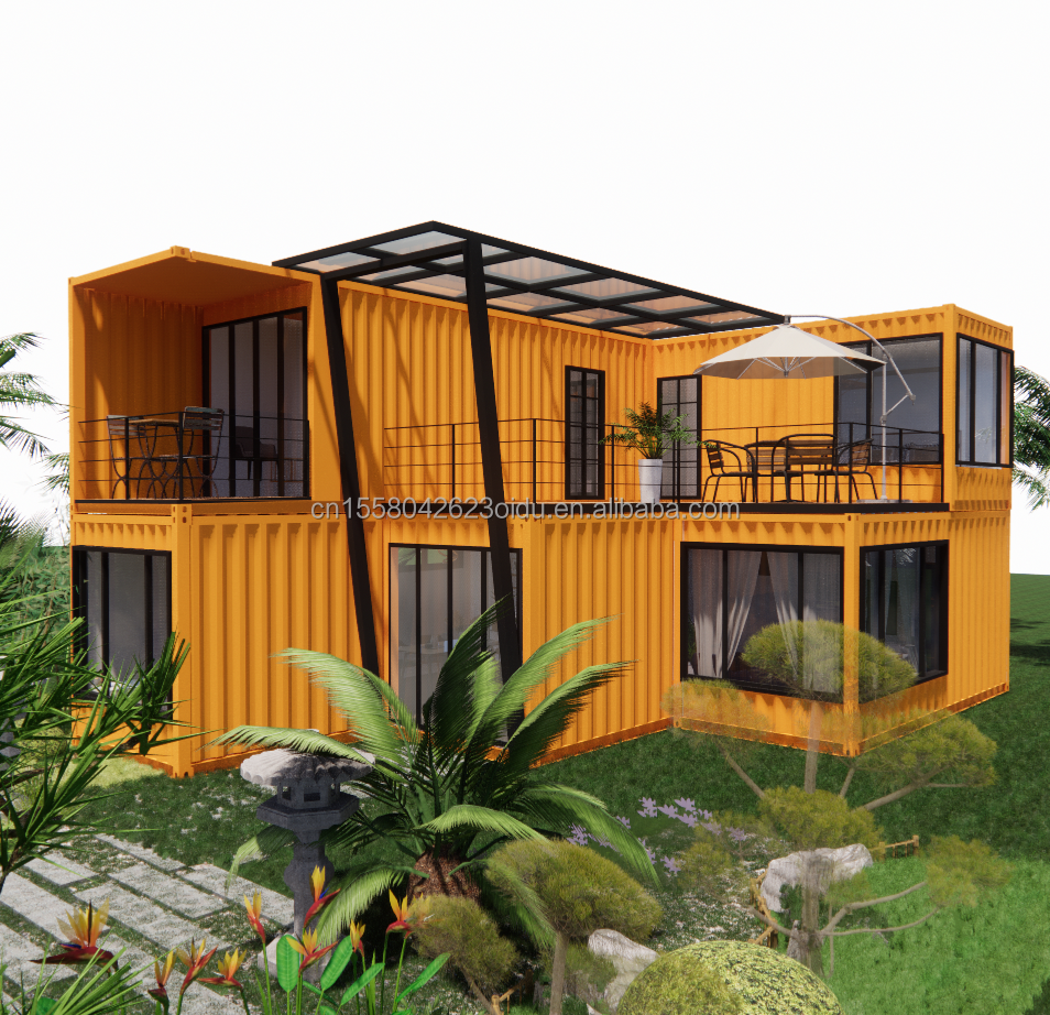 20ft Prefabricated Container House for Hotel by Manufacturers Modern Design Villa Family Residence Villa