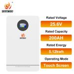 25.6V 200Ah 5.12Kwh Home Energy Storage Battery Pack Lifepo4 Lithium Ion Battery
