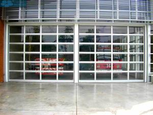 China 40mm Perspex Panel Aluminum Frame Insulated Sectional Doors factory