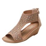 BS164 Sandals Female Pressure Drill New Summer European And American Thick-Soled