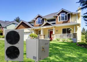 China Meeting Split Unit Heat Pump Air To Water 21KW For House Spa Sauna Pool Water Heating system factory