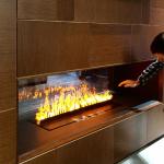 2500mm Water Steam Fireplace Amazing Realistic Flame No Glass Easy-To-Fill Water