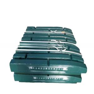 China Sale Range All Over the World High Manganese Steel Jaw Plate for CJ615 Jaw Crusher Mn18Cr2 factory