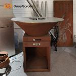 Garden Rust Corten Steel Outdoor Cooking Grills Fire Pit BBQ Grill Packaging