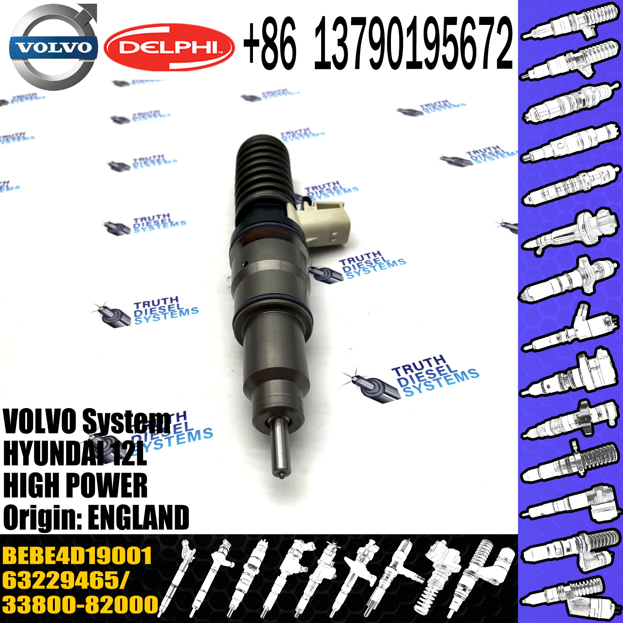 Fuel Injector 7485003042 7485003949 7421582096 7421644598 21644598 85003949 21582096 For VOL MD11