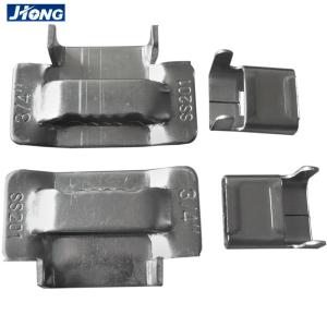 China Eco Friendly Stainless Steel Banding Buckles Use With Metal Strap Antirust factory