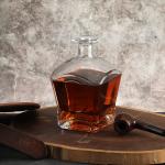 Transparent Round Empty Flint Glass Vodka Bottle 200Ml 375Ml 500Ml 750Ml 1000Ml