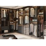 FSC Wood Panel Furniture Wooden Walk In Wardrobe With Laminated Veneer Cabinet