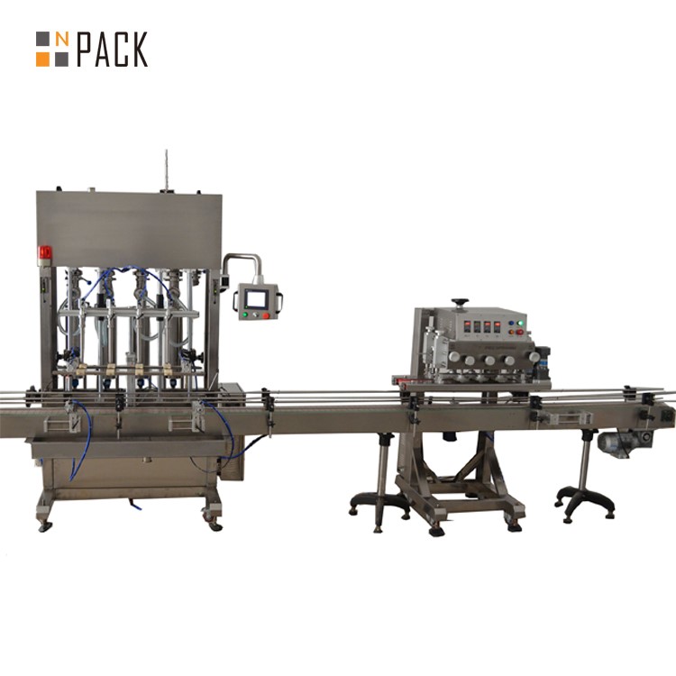 Smooth Automatic Automated Bottling Line Lubricating Engine Filling Machine