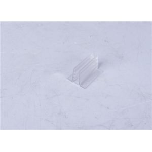 Matt / Shiny Surface Transparent Plastic Profiles ISO9001 / RoHS Approval